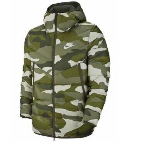 Nike Men’s Camo Puffer Hoodie Jacket - Picture 5 of 11